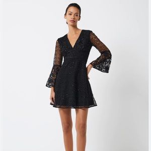 French connection lace and sequin dress